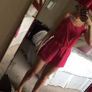 Pink romper, size S